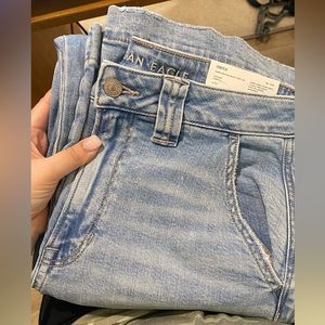 Super high rise, baggy wide leg jeans American Eagle size 6 or 28W